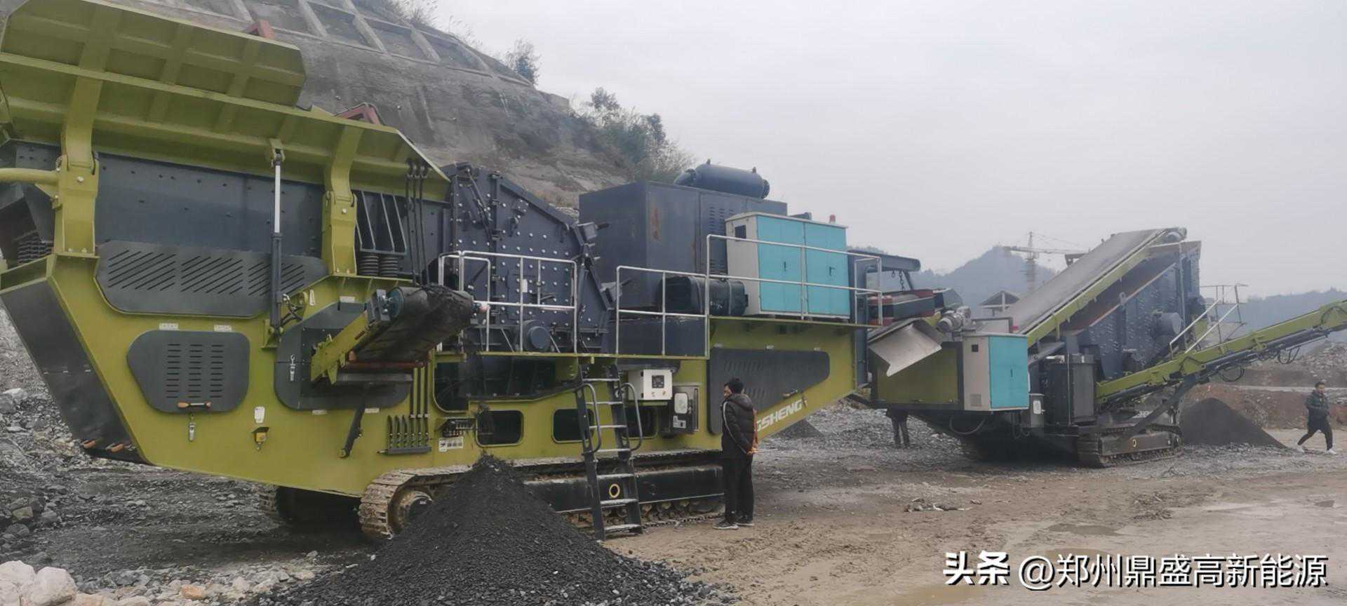 移动式碎石破碎机可一键启动，就地破碎