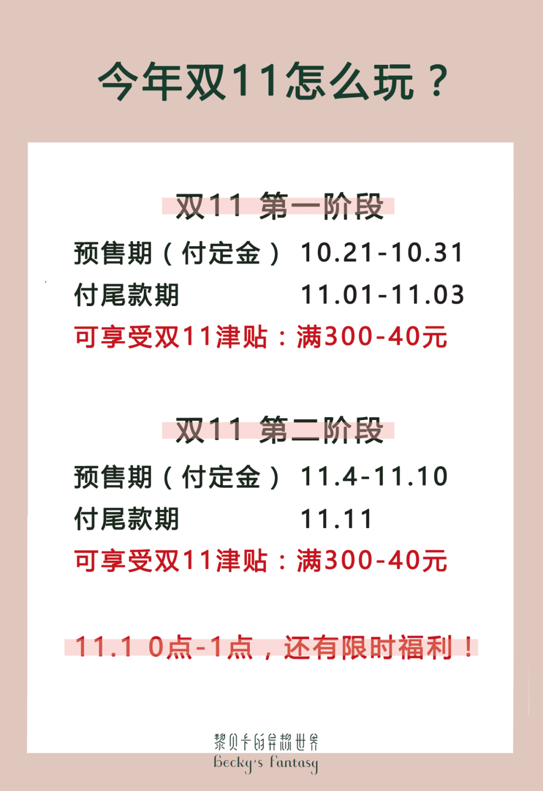 双十一攻略｜| 搞不懂规则别乱买，了解这些省时又划算