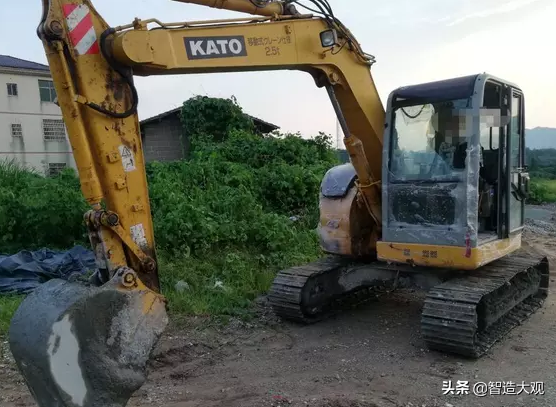 加藤HD308挖机旋转慢，回转无力是什么情况